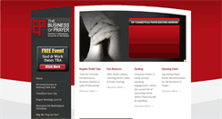 Desktop Screenshot of businessofprayer.com